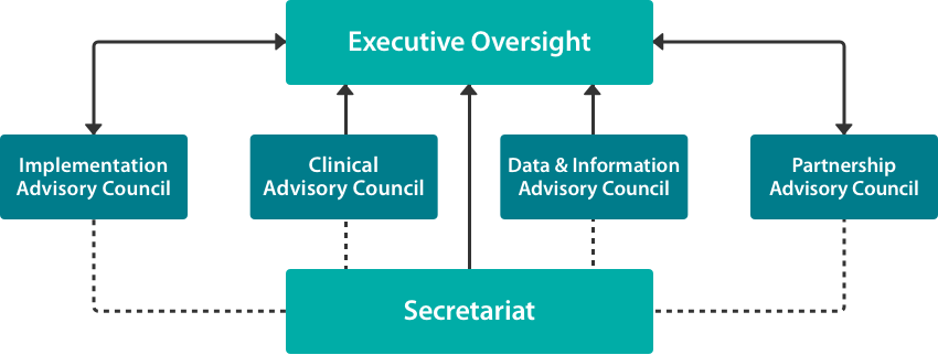 Provincial Governance Structure flowchart